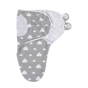 Couverture à langer en coton gris pour bébé, enveloppe ajustable, pour nouveau-né, doux, pour fille et garçon, de <span class=keywords><strong>0</strong></span> à 3 <span class=keywords><strong>mois</strong></span>, couverture pour emmaillotage - Product Image 5