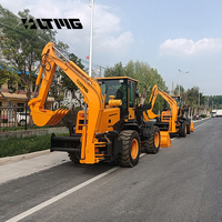 Merek Cina Performa Bagus 4x4 Wheel Loader Compact Backhoe Loader Mini Backhoe Loader Dijual