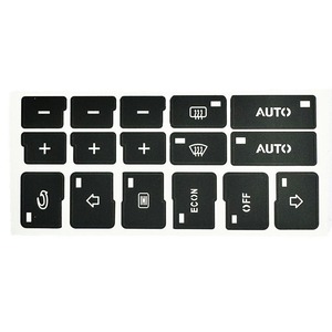 Car Air Conditioning Panel Stickers Black PVC Adhesive Button Repair Dashboard <b>Interior</b> <b>Accessories</b> for Audi - Product Image 4