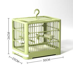 Gran jaula para pájaros al aire libre-Aviario de plástico portátil con casa para pájaros de diseño simple con bandeja transpirable Nueva actualización para mascotas - Product Image 5