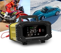 FOXSUR Testeur de batterie de voiture 12V 5/10A Chargeur Power Bank pour batteries au plomb Gel/AGM/Humides/Sèches Modèle FPT-100 Entrée AC100-240