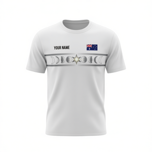 T-shirt personalizzata con nome per il Giorno dell'Australia, bandiera australiana, notte stellata, galassia, croce del sud, 26 gennaio - Product Image 2