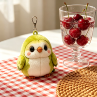 Peluche Perroquet Personnalisée ODM/OEM, Adorable Oiseau en Peluche, Porte-clés, Mini Breloque de Sac, Pendentif Promotionnel, Jouet Cadeau
