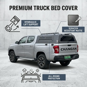 Toyota HILUX 2016-2023ฝาปิดแบบแข็งฝากันน้ำสองชั้นอลูมิเนียมล็อคกีฬากระโจมฝาครอบ tonneau - Product Image 3