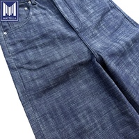 Jeans en denim japonais selvedge brut, style vintage hip-hop, avec broderie 3D tissée, boutons et rivets, pour hommes et femmes, personnalisables, faible MOQ