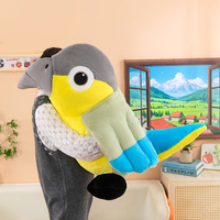 Peluche personnalisée en forme de perroquet - Cadeau de vacances personnalisé et souvenir d'événement, tissu en peluche doux de haute qualité