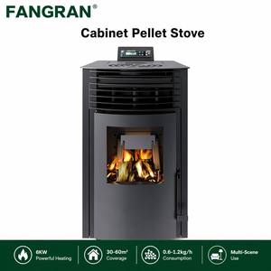 Stufa <span class=keywords><strong>a</strong></span> <span class=keywords><strong>Pellet</strong></span> di Biomassa Fangran 6kW per Cucina, Riscaldamento e Caminetto con Ampia Finestra Panoramica per Uffici Commerciali e Caffetterie - Product Image 1
