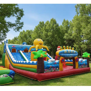 <span class=keywords><strong>Venta</strong></span> directa de fábrica, Castillo de parque de tobogán inflable grande para niños, casa de rebote inflable, Parque de castillo de salto para fiesta - Product Image 2