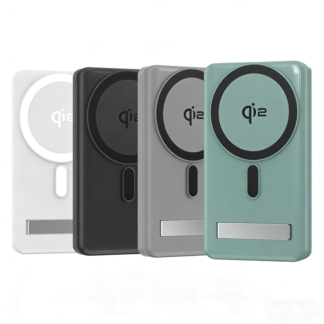 2025 Trending Now Qi2.2 Wireless Charging Treasure with Type-C Input and Output 15W Fast Charging and Bracket Portable Charger