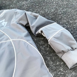 Custom Design 3M Reflective Mens Track Suit Nylon Windbreaker Tracksuit <b>Zip</b> <b>up</b> <b>Jacket</b> and Nylon Pants Two Piece Jogging Suits - Product Image 3