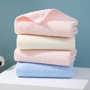 Toalla facial de algodón puro, 33x70 cm, tejido jacquard, suave y absorbente, toalla unisex para baño y rostro, para uso doméstico - Product Image 3