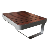 Mobilier de jardin extérieur personnalisé de luxe canapé d'angle sectionnel bon marché avec table basse pour cour utilisation hall