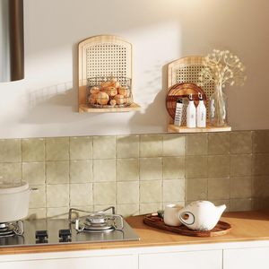 Wooden <b>wall</b>-<b>mounted</b> aromatherapy vase <b>shelf</b>, simple home living room <b>wall</b>-<b>mounted</b> flower pot <b>shelf</b>, decorative rack - Product Image 1