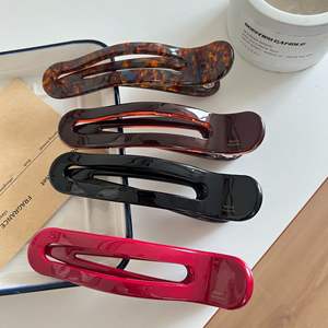 กิ๊บติดผมอะซิเตททรงปากเป็ดแบบหนา กันลื่น สำหรับผมบาง สำหรับผู้หญิงและเด็กผู้หญิง - Product Image 1