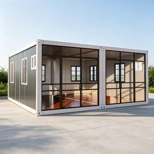 Casa Contenedor Modular Prefabricada y Desmontable, Transpirable, de Bajo Costo, con Tres Módulos de 20 Pies y Techo de Cuatro Ángulos, con Sala de Estar - Product Image 2