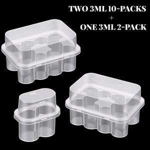 Wholesale 2x3ml Clear <b>Plastic</b> Vial Storage <b>Box</b> for Peptide 3ml Storage Cases - Product Image 3