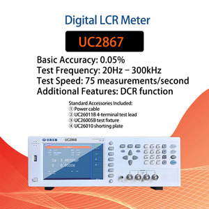 Uce tần số cao <span class=keywords><strong>LCR</strong></span> kỹ thuật số cầu mét uc2868a/uc2867/uc2866 với 7 inch màu TFT Màn hình <span class=keywords><strong>4</strong></span> tham số hiển thị - Product Image 5