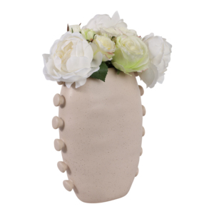 Vaso Decorativo in Ceramica con Dettagli Laterali, Formato Piccolo per Soggiorno, Camera da Letto, Ufficio - Product Image 2