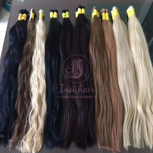 Capelli brasiliani vergini alla rinfusa onda profonda rosso, marrone <span class=keywords><strong>scuro</strong></span>, marrone chiaro, colore pianoforte estensione dei capelli per le donne nere trecce, 100 gram/pezzo - Product Image 6