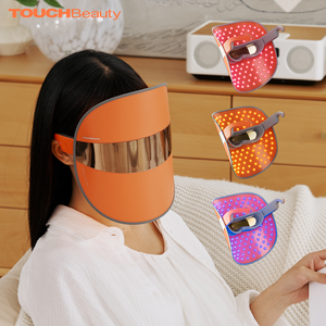 TOUCHBeauty Led <span class=keywords><strong>thérapie</strong></span> par la lumière faciale soins de la peau professionnels Silicone Led masque rouge proche infrarouge masque de <span class=keywords><strong>thérapie</strong></span> par la lumière - Product Image 1