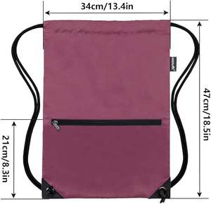 กระเป๋าเป้สะพายหลังแบบมีเชือกผูกทำจากผ้าอ๊อกซ์ฟอร์ดของขวัญแบบสั่งทำ - Product Image 3