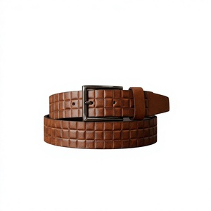 Ceinture en cuir de vachette BS INTERNATIONAL pour homme, style vintage, boucle à ardillon solide en acier, robuste, durable, imperméable, écologique, design unique - Product Image 6