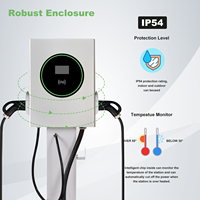 Cargador de CC de Pared de 40KW, Estación de Carga Rápida de CC para Vehículos Eléctricos de 80kw con Pistolas Dobles GBT/CCS2, Cargador de CC para Vehículos Eléctricos de 60KW
