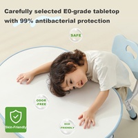 Ensemble table et chaises SINKIPA modernes pour enfants, en plastique et bois, hauteur réglable, pour salle à manger, chambre, école, cuisine, maison, bureau