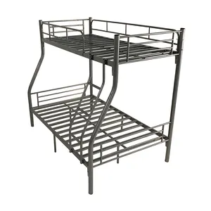 Factory Price Metal Heavy Duty Double Deckers Iron Bunk Bed Kids For Adult Queen Twin Loft Bed Frame