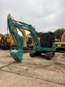 Mini-excavatrice d'occasion CE/EPA, mini-excavatrice Kobelco SK60-8, mini-excavatrice de 6 tonnes avec chenilles en caoutchouc et pince hydraulique. - Product Image 2