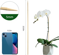 Bâton de bambou jetable de différentes tailles, bâton de Support pour plantes de jardin pour plantes grimpantes, vente en gros
