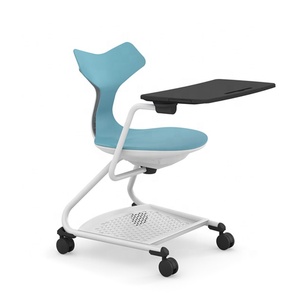 Chaise de formation pivotante en plastique pour étudiants, moderne, certifiée BIFMA, pour l'école et le bureau, réglable en hauteur, pliable - Product Image 2