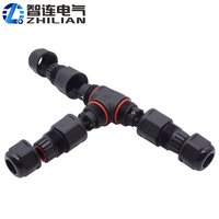 Connecteur de câble étanche IP67 en nylon L20 à 2, 3 ou 4 broches, 300V 20/10A, mâle/femelle, type T, borne à vis, noir, 6-10mm, Zlconnector