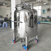 Bateau en acier inoxydable de 500l, 300l et 500l, stockage d'alcool, de boire de l'alcool, de l'huile de soja et de parfum, liquide de stockage, avec mélangeur