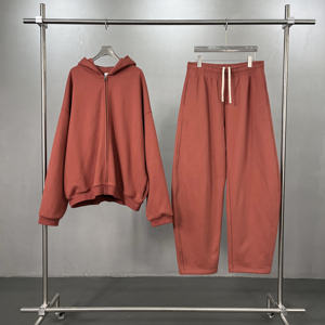 Conjunto de Sudadera con Capucha de Felpa de 430 g/m², Unisex, Personalizable, Estampado en Relieve, Informal, para Uso Diario, para Hombre y Mujer - Product Image 1