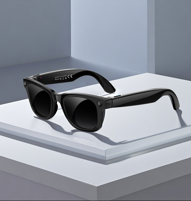 Smart Glasses 1200W Pixel AI Translation 1080P IPX-5 Waterproof Taking Photos Answering Questions Making Calls Listening Music