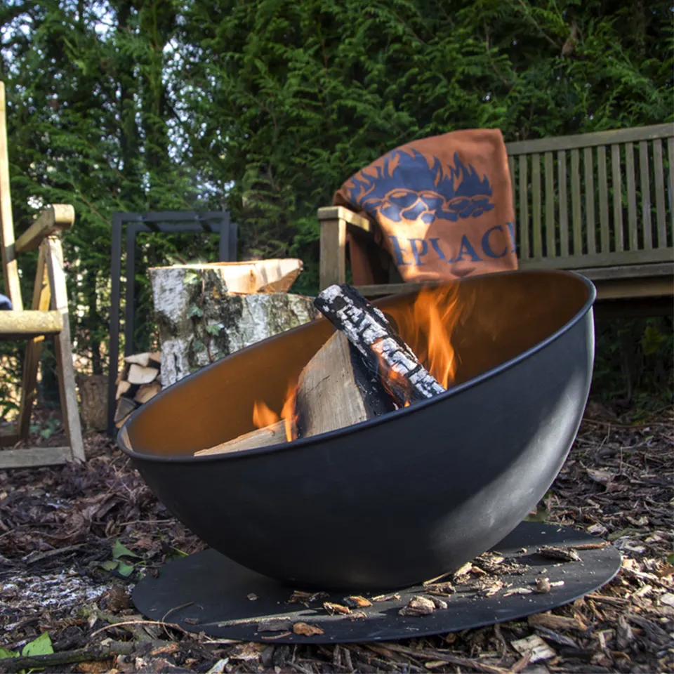 Esschert 디자인 패션 녹슨 사용자 정의 야외 히터 20 인치 정원 화재 구덩이 벽난로, 불 그릇