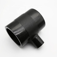 Raccord en T réducteur à fusion bout à bout pour tuyaux HDPE, en polyéthylène thermofusible haute pression, diverses tailles, prix usine