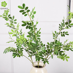 ใบต้นหญ้ากระโดดปลอม QIHAO พลาสติกคุณภาพสูง ตกแต่งภายในบ้าน ใช้ประกอบฉากงานแต่งงาน ของตกแต่งบ้าน - Product Image 3