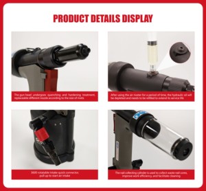 High Quality CX108200H Pneumatic Hydraulic Air Rivet Tool Powerful Pull Force with High Riveting Capacity - Product Image 3