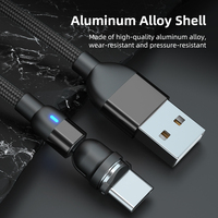 Kabel Isi Daya Magnetik 3A Ponsel, Harga Murah Pengisi Daya USB 3 Dalam 1 untuk Ponsel