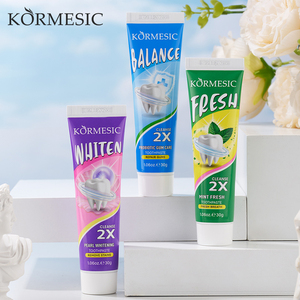KORMESIC 30g <span class=keywords><strong>Mini</strong></span> Voyage Vente en Gros Saveur Menthe <span class=keywords><strong>Dentifrice</strong></span> Naturel à Base de Plantes Marque Privée Sans Fluorure Blanchissant - Product Image 1
