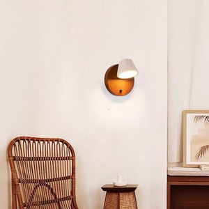Lámpara de pared de piedra Huangdong, Led E27, control por interruptor para dormitorio, sala de estar, balcón, escalera, pasillo, iluminación - Product Image 1