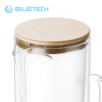 Pichet d'eau en verre à prix compétitif avec filtre système de Filtration à 6 étapes élimine les métaux de chlore et les sédiments ioniseur