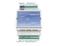 Módulo IO con Montaje en Riel DIN, 12V/24V, 8 Entradas Digitales, 8 Salidas de Relé, RS232, RS485, Modbus RTU, Modelo WST-BSI-0808R, PC+PCB