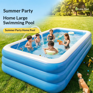 <span class=keywords><strong>Piscina</strong></span> Inflable Rectangular Ecológica, Gruesa, Grande y Pequeña, para Bebés, Niños, Familias, Uso en Casa y al Aire Libre - Product Image 1