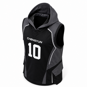 Camiseta Deportiva Personalizada Estilo Futurista con Capucha para Baloncesto, Diseño en Capas - Product Image 6