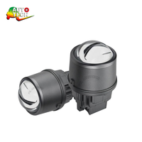Projecteur LED tricolore de 2,0 pouces, lumière LED universelle 12V, kit de lentilles de projecteur LED, phare LED 60W