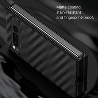 Étui de protection Beiman Slim Fiber Pattern en cuir PU antichoc, anti-chute et anti-rayures pour téléphone portable Google Pixel Fold