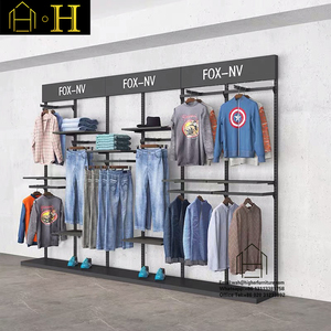 Thời Trang Kim Loại Cửa Hàng Quần Áo Trang Trí, Phong Cách Mới Hàng May Mặc Bán Lẻ Cửa Hàng Thiết Kế Hiển Thị Nội Thất Cửa Hàng Thiết Kế - Product Image 4